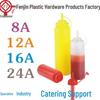 Single-Hole & Three-Hole Squeeze Sauce Bottle for Ketchup & Salad Dressing with Pointed Mouth