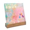 Acrylic Display Stand For LP Vinyl Record Phonograph Style Vintage Now Playing Heavy Wooden Display Stand Bracket