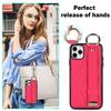 For iPhone 11 Pro Max Case Wave Pattern Wristband Kickstand PU+TPU Phone Cover