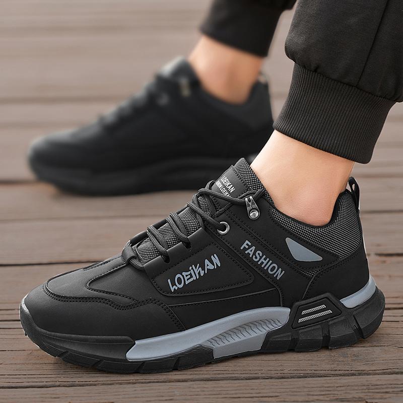Men's Platform Non Slip Safety Boots Comfortable Trend Travel Shoes Outdoor Hiking Casual Shoes