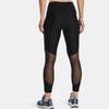 Under Armour HeatGear Armour Embossed Panel Compression Capri Women Bottoms Black 1365350-001