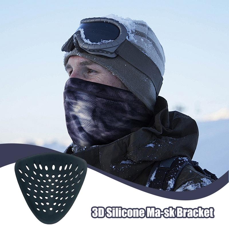 3D Silicone Mask Bracket Women Men Face Protection Support Role-Playing Face Cover Costume Half Face Respiratory Mask Accessory