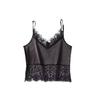 Plus Size Lace V-neck Sleeveless Camisole for Women - Summer Outerwear with Hollow Out Back