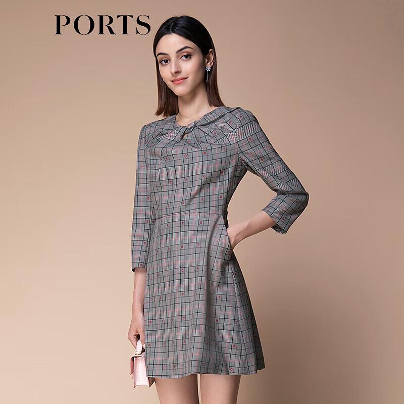 PORTS Women's Autumn/Winter Elegant Midi Dress