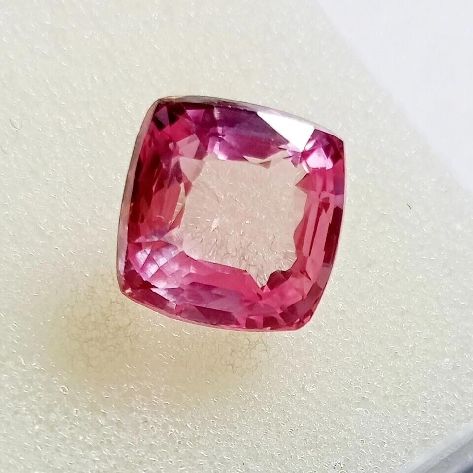 Natural Cushion Fine Cut Padparadscha Sapphire 9.55 Ct Stunning Gemstone