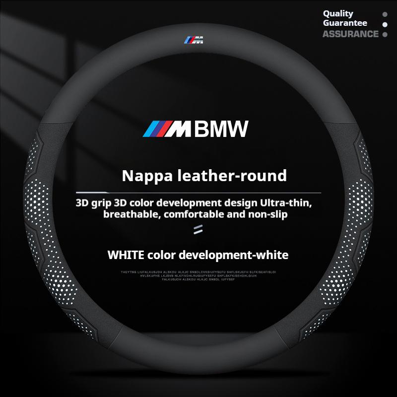 Car NEW Carbon Fiber Suede Steering Wheel Cover For BMW M X1 X3 X4 X5 X6 X7 M3 M4 M5 E46 E39 E60 E90 E91 E36 E87 F10 F20 F30