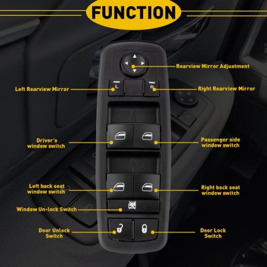 Haupt-Fensterheber-Türschalter für 2008-2009 Chrysler Town and Country 04602535AG EOA