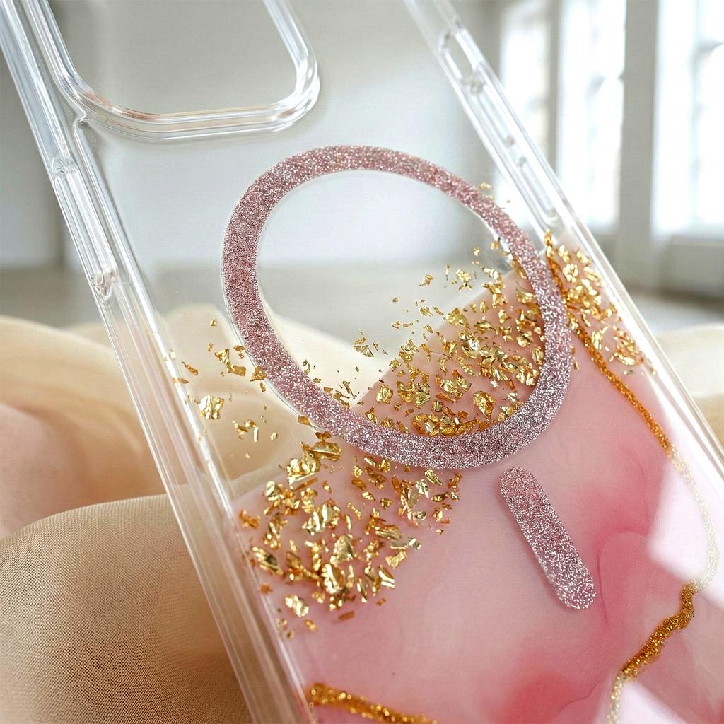 Nakładka Epoxy Mag Do Iphone 16 6,1" Różowa