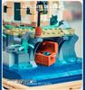 Compatible LEGO Lighthouse Toy: Rotating Light & Small Particle Building Blocks, Architectural Street View Model