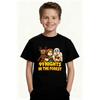 European Sizes Children Children's Short-sleeve T-shirt with "99 Nights In the Forest" Character Print, Fun Patterned Tee, Round-neck Short-sleeve Top