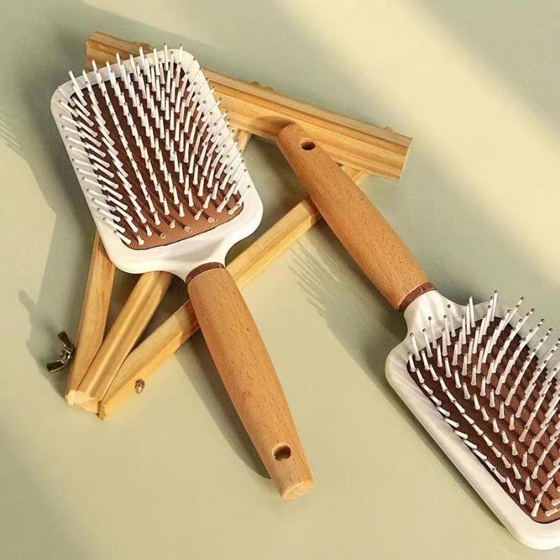 Airbag Comb Wooden Comb Scalp Massage Air Cushion Comb Fluffy Ladies Special Curly Hair Rib Comb Anti-static Modeling