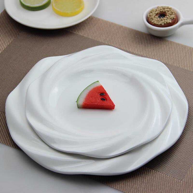 Huihuang Melamine Cartoon Leaf Dinner Plate