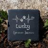 Personalisierter Haustier-Gedenkstein Gravierter Grabstein Hund Beileidsgeschenk Individuell Gravierte Hund Katze Gedenkplakette Haustierverlust Geschenke