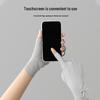 Women's 7020 Fingerless Non-Slip Touchscreen Sun Protection Cycling & Driving Gloves