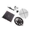 18V 12W Solar Exhaust Fan Kit Waterproof DC Brushless Round Solar Panel Cooling Fan for Workshop