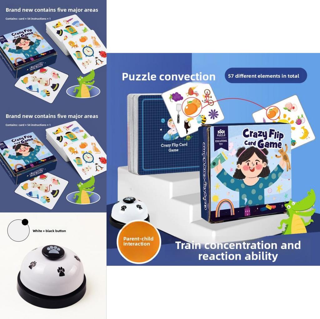 Wooden Animal Matching Card Game For Kids Educational Brain Training Parent Child Activity