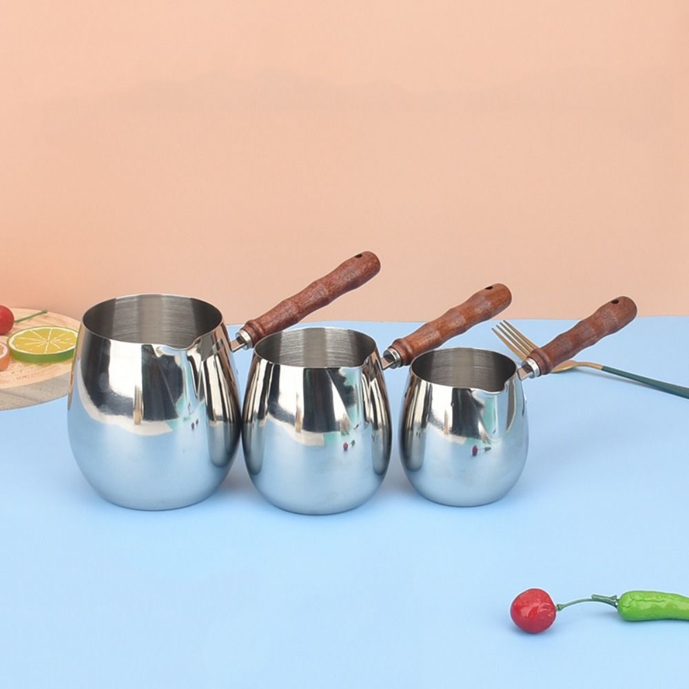 Stainless Steel Latte Art Cup 300ml/420ml/600ml Coffee Maker Turkish Coffee Pot  Restaurant