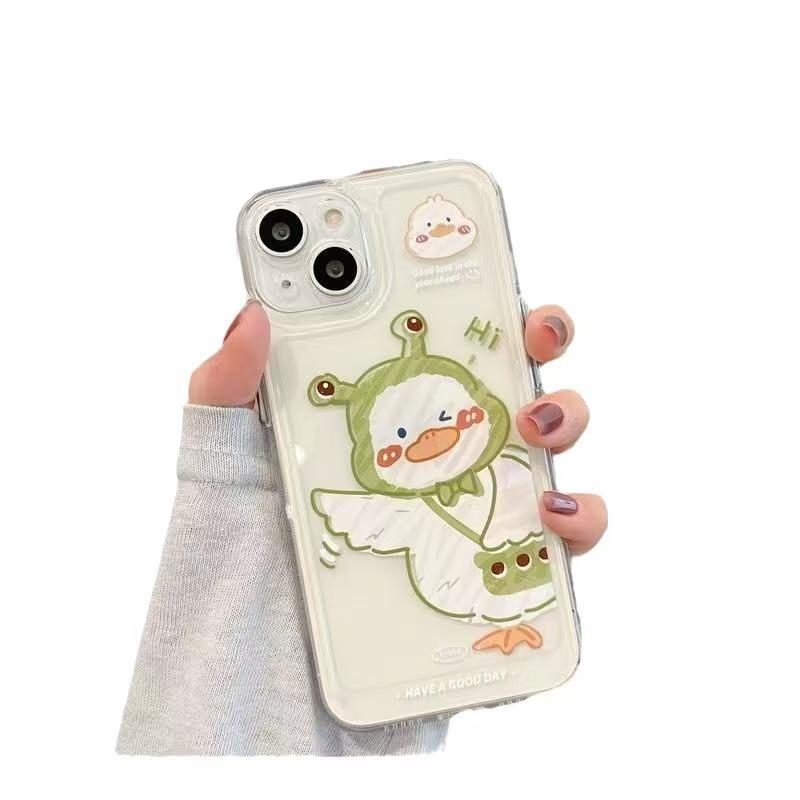 

Coque pour iPhone avec un design sobre et anti-chocs, idéal pour les amateurs de canards à chapeau rouge