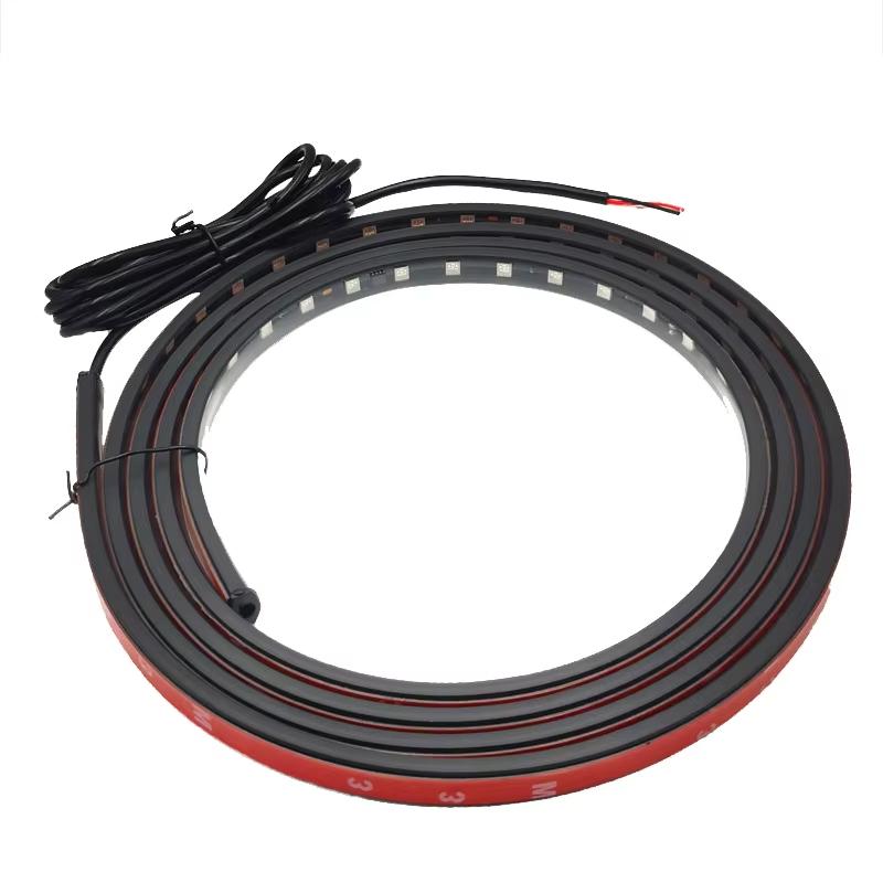 

24V Грузовик Разноцветный Мигающий Свет Светодиодная Декоративная Лампа Атмосферный Свет Предупреждающий Свет для Безопасности Ночной Езды Для MAN SCANIA VOLVO 1m