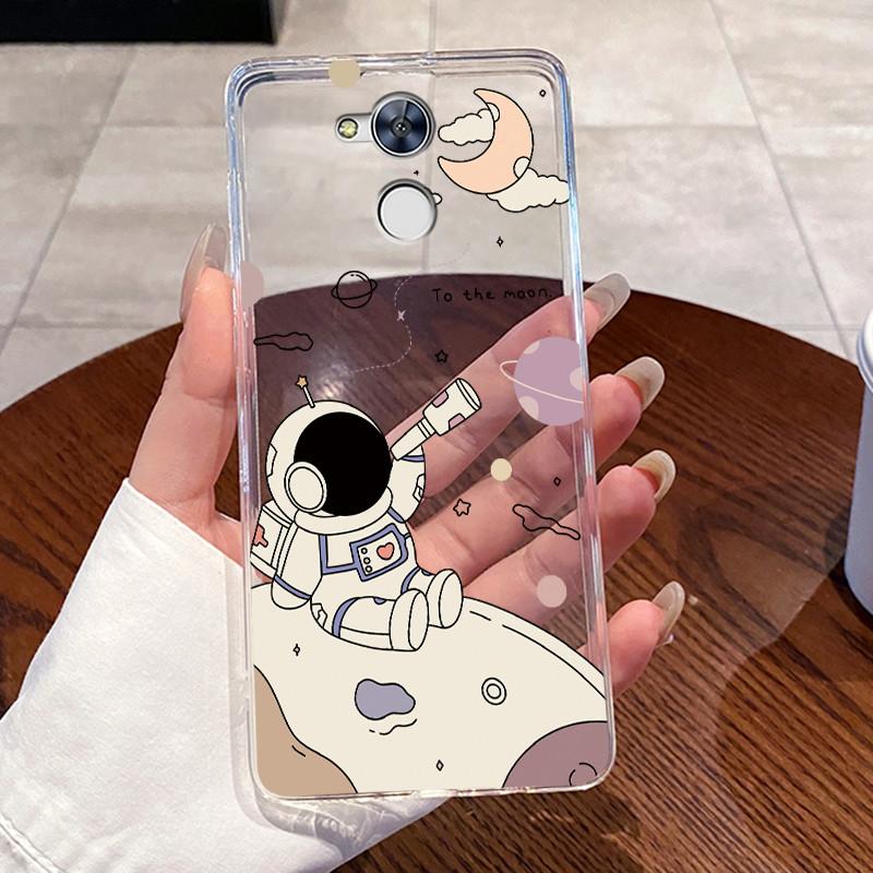 For Honor 6C Pro Case Honor Play 6S Capa For Honor V9 Play Cases Clear Silicone Soft TPU Cover Honor Play6S Cute Rabbit Cat Case