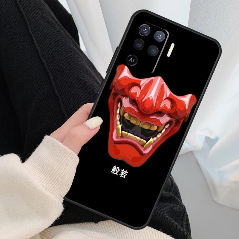 

Japanese Oni Hannya Demon Mask Case For Oppo A40 A60 A80 A5 Pro A15 A16 A17 A57 A77 A94 A74 A54 A76 A96 A18 A38 A58 A78 A98 OPPO A5 Pro 5G