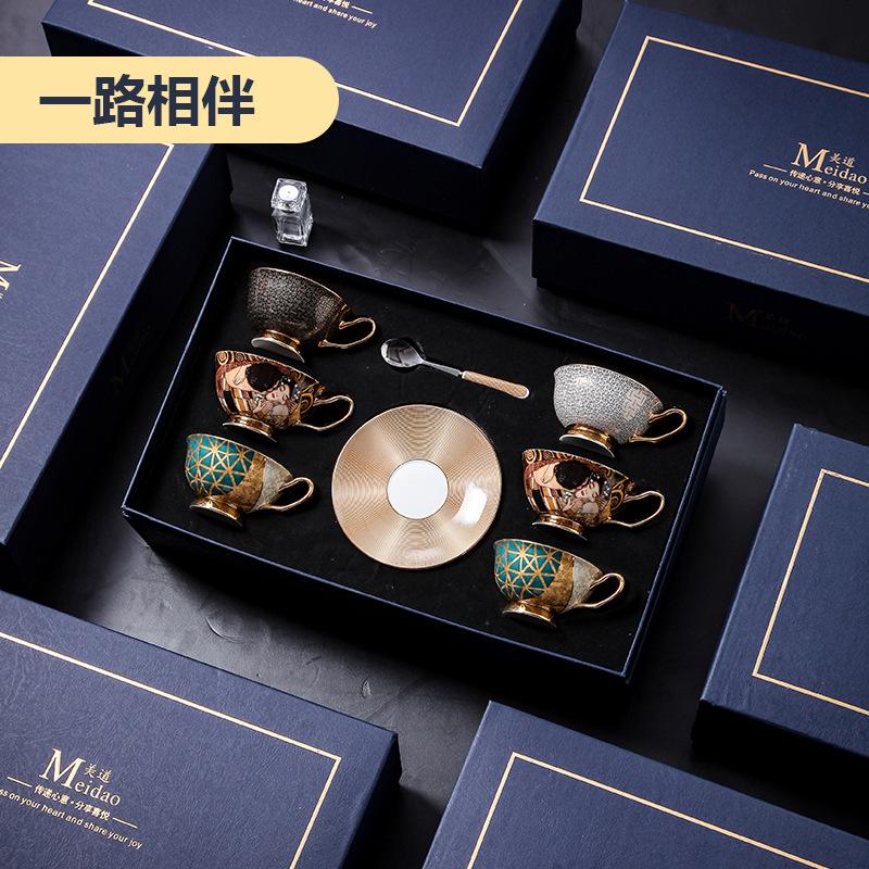 High-end Exquisite Bone China Mug Afternoon Tea Tea Set Premium European Coffee Cup Gift Box Wedding Gift Tableware Luxury Cups