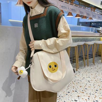 Nylon Crossbody Bags Large Capacity Cute Cookie Handbags Fried Egg Toast Bread Shoulder Bag Cartoon Messenger Bags