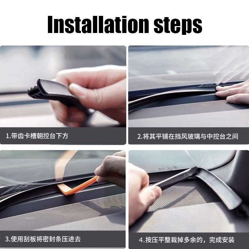 For Toyota Camry XV80 2024 2025 Central control dashboard soundproof sealing strip interior modification parts