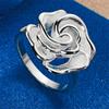 1 piece of 925 sterling silver 7-10 exquisite rose ring, women's gift jewelry, wedding accessories