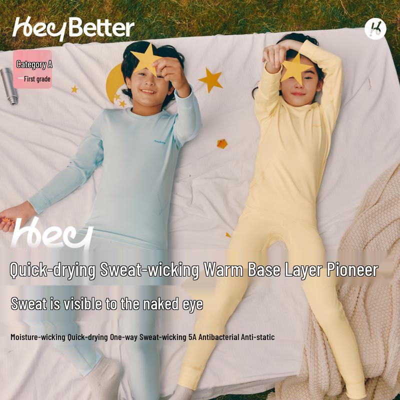 HeyBetter Kids Lightweight Thermal Underwear Set