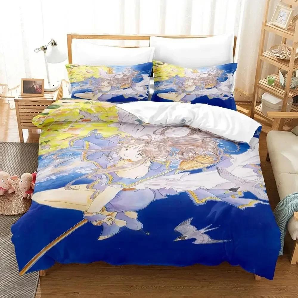 3D Anime Oh My Godes Beding Set Einzelbett Twin Bettwäsche Set Mit Kissenbezug Bett Weiche Bettbezug Einzel Doppel Queen Super King-Size Maße