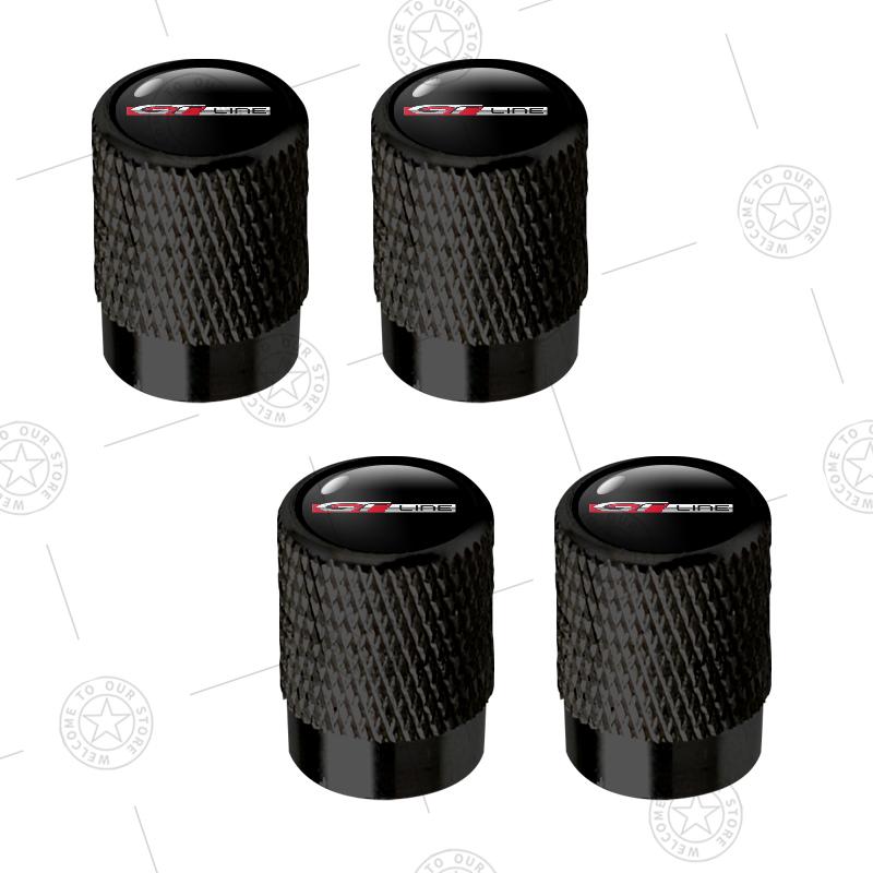 4pcs GT LINE Logo Car Wheel Tire Valve Caps Air Stem Aluminum Accessories For Peugeot 306 308 u 208 3008 407 508 2008 4008 5008