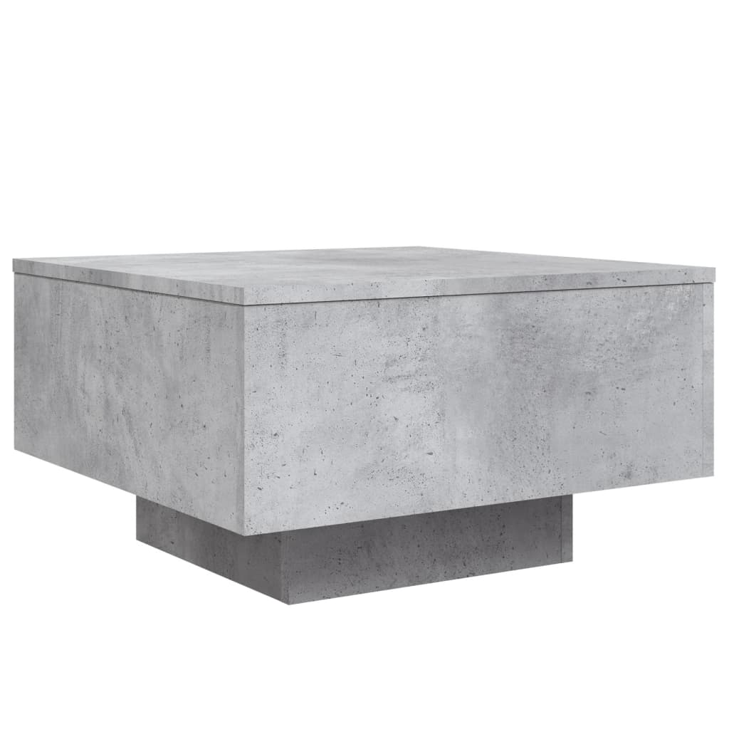 Coffee Table Concrete Gray 55 x 55 x 31 cm Engineered Wood
