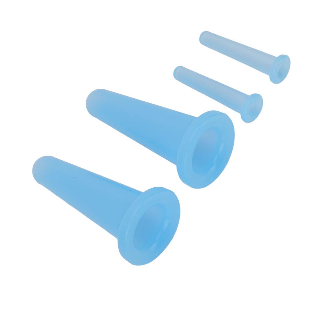 4ks vakuový masážní pohár Silikonový masážní pohár na obličej pro domácí použití Léčba celulitidy