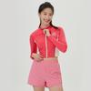 Alena Skipper Leisure Zip-Up Rash Guard Set A4Bl1Ps08Red