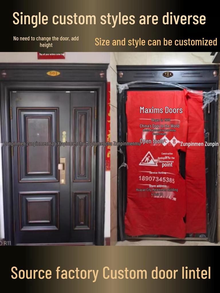 Lintel Heightening Anti-theft Entrance Door Customization & Beautification