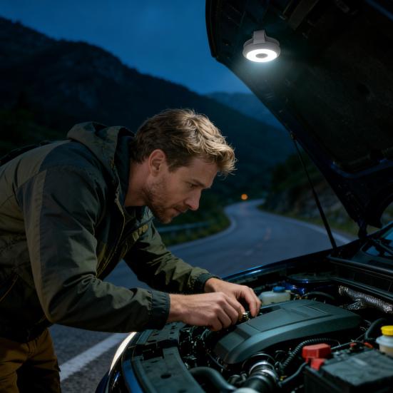 Mini Magnet-LED-Clip-Leuchte Tragbare Wiederaufladbare Arbeitsleuchte mit USB-C Freihändig Camping Nachtarbeitslicht Flexible Taschenlampe