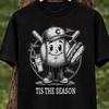 Kids Baseball Tee, Tis The Season Graphic, Vintage Sports Shirt, Toddler Fan Top
