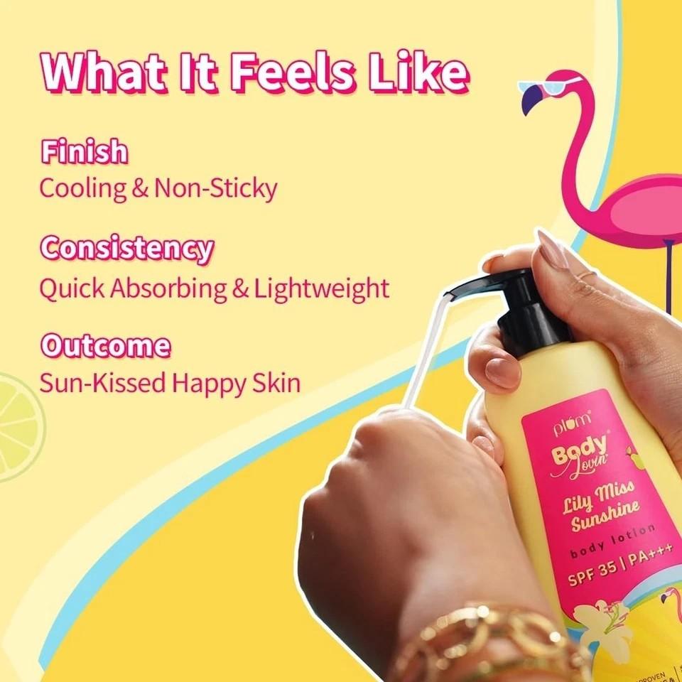 Plum BodyLovin' Lily Miss Sunshine SPF 35 PA+++ Sunscreen Body Lotion 200ml