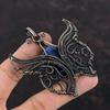 Sodalite Pendant Copper Wire Wrapped Pendant Butterfly Pendant Wire Wrap Jewelry Handmade Pendant Copper Jewelry Gemstone Pendant For Gifts