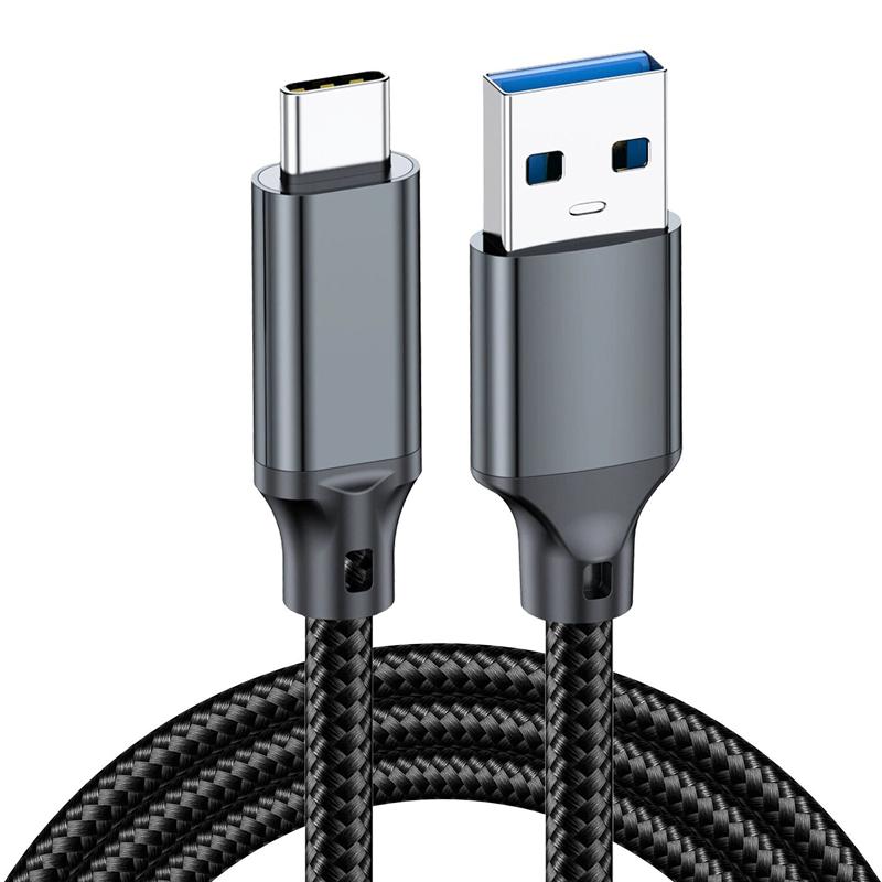 Factory Direct USB3.2 Type-C Nylon Braided Cable 10Gbps High-Speed Data Transfer Fast Charging Compatible Hard