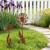 Löwenzahn Gartenkunst Rustikaler Metallpfahl Löwenzahn Design