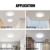 Modern LED Ceiling Light Round Crystal Home Light 18WAC85-265V Indoor Lighting 24W 36W 48W Living Room Bedroom Light