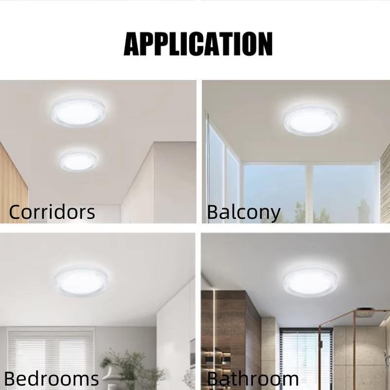 Modern LED Ceiling Light Round Crystal Home Light 18WAC85-265V Indoor Lighting 24W 36W 48W Living Room Bedroom Light
