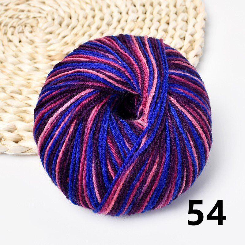Fuyi Filo di Lana Tinta Acrilico Cotone per Scarpe per Artigianato Tessuto a Mano