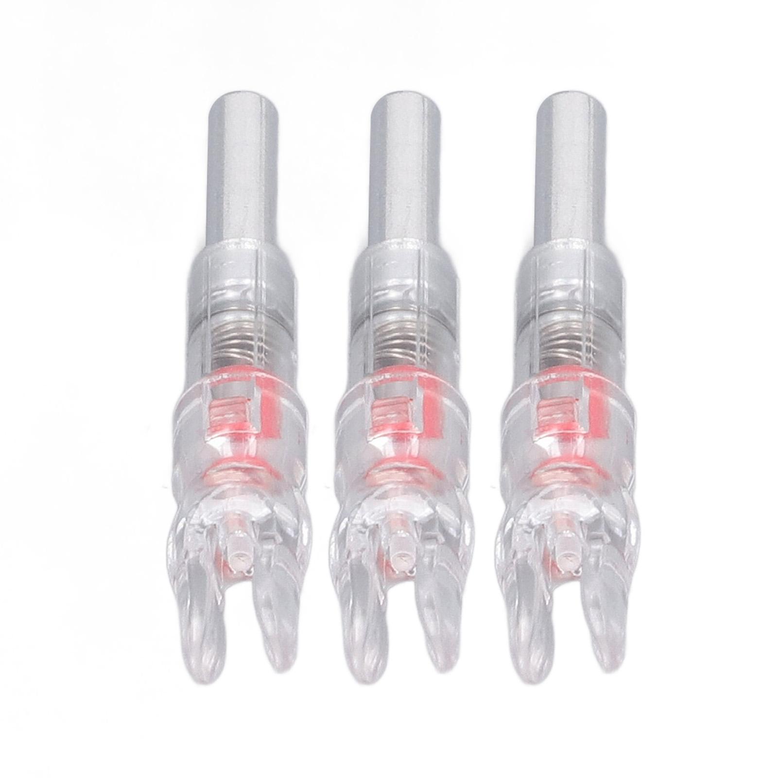 

3PCS Lighted Nocks for Arrows Automatic Lighting 6.2mm Internal Diameter Archery Shaft Luminous Arrow Tail for Outdoor Red червоний