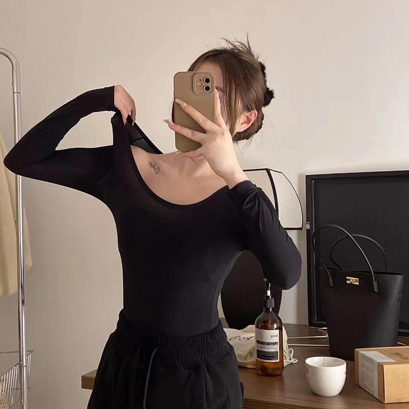 

Надтонкий безшовний жіночий базовий комплект з колагеном: Сексуальний, Стрункий і Супер Еластичний One Size (80-140 jin)