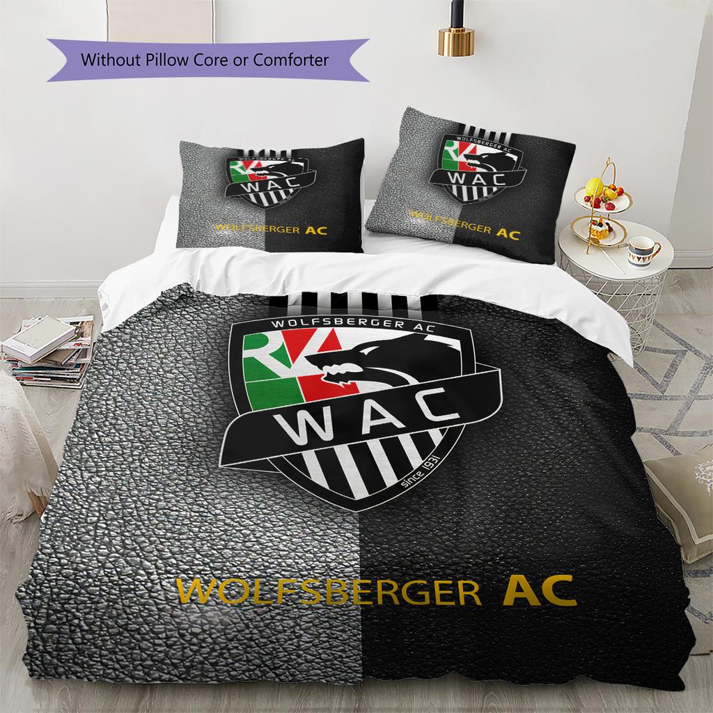 Wolfsberger AC Motif Literie Décoration de Maison Cadeau d'Anniversaire et de Fête (1 housse de couette + 2 taies d'oreiller, sans garniture.)