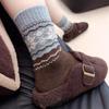 Autumn And Winter New Warm And Skin-Friendly Medium Tube Socks Merad Color Fair Island Cashmere Stacking Socks Retro Versatile Calf Socks