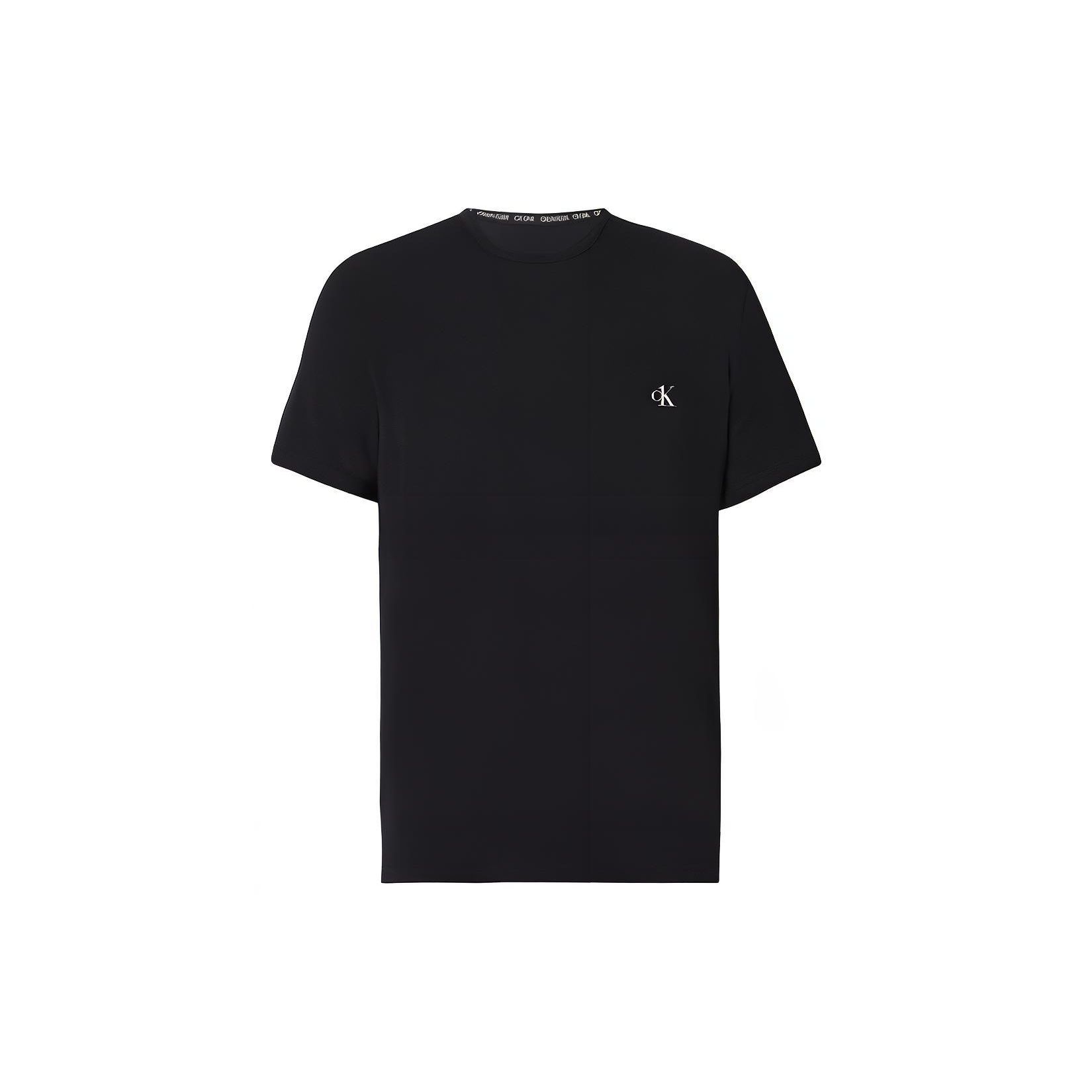 

Calvin Klein Solid Color Crew Neck Pullover Short Sleeve T-Shirt Men Tops Black 000NB2364E-001 S